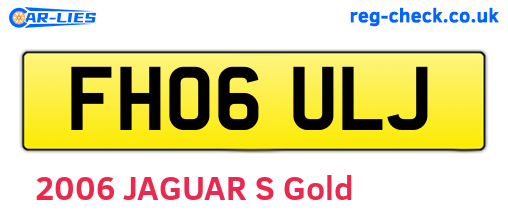FH06ULJ are the vehicle registration plates.