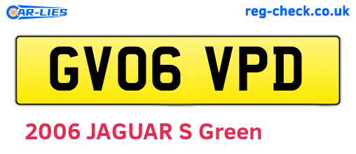 GV06VPD are the vehicle registration plates.