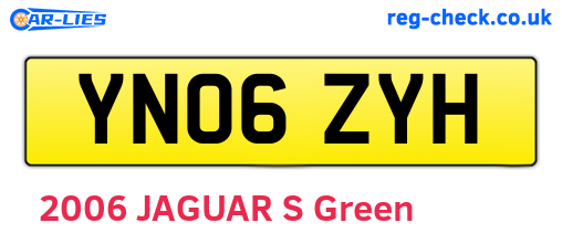 YN06ZYH are the vehicle registration plates.