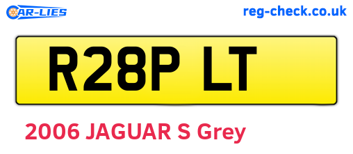 R28PLT are the vehicle registration plates.
