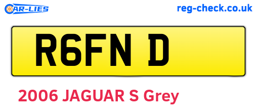 R6FND are the vehicle registration plates.