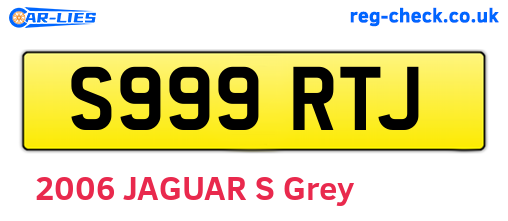 S999RTJ are the vehicle registration plates.