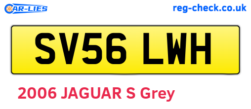 SV56LWH are the vehicle registration plates.