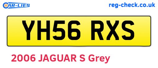 YH56RXS are the vehicle registration plates.