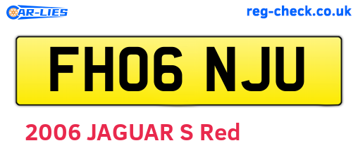 FH06NJU are the vehicle registration plates.
