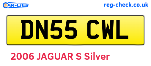 DN55CWL are the vehicle registration plates.
