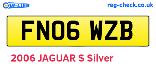FN06WZB are the vehicle registration plates.