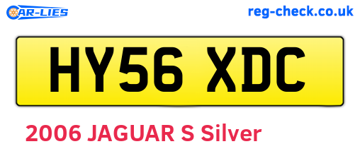 HY56XDC are the vehicle registration plates.