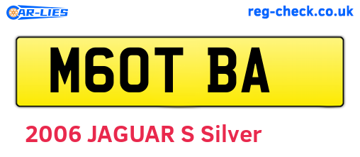 M60TBA are the vehicle registration plates.