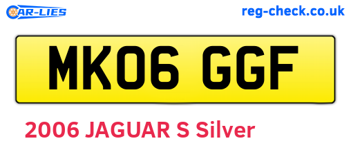 MK06GGF are the vehicle registration plates.