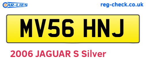 MV56HNJ are the vehicle registration plates.
