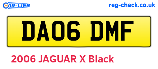 DA06DMF are the vehicle registration plates.