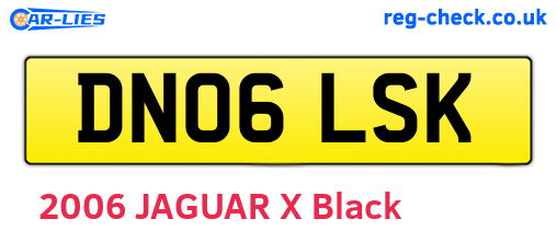 DN06LSK are the vehicle registration plates.