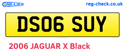 DS06SUY are the vehicle registration plates.