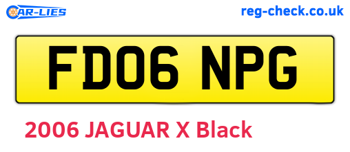 FD06NPG are the vehicle registration plates.