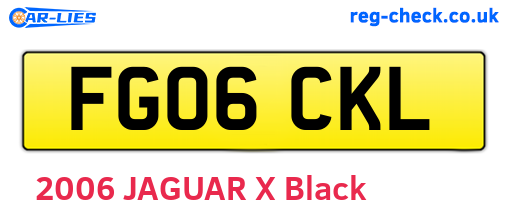 FG06CKL are the vehicle registration plates.
