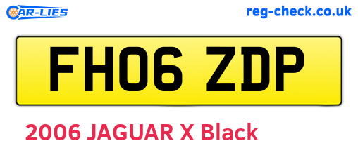 FH06ZDP are the vehicle registration plates.