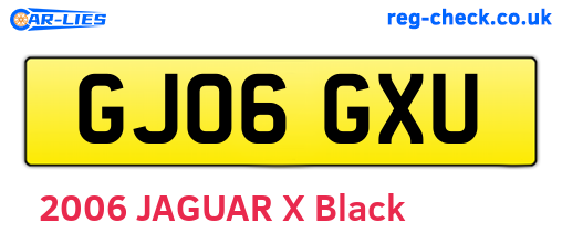 GJ06GXU are the vehicle registration plates.