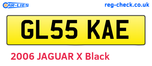 GL55KAE are the vehicle registration plates.