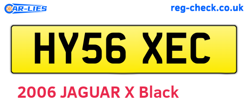 HY56XEC are the vehicle registration plates.