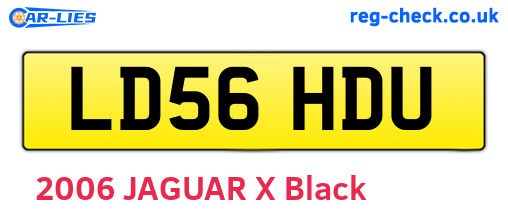 LD56HDU are the vehicle registration plates.