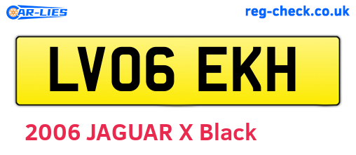 LV06EKH are the vehicle registration plates.