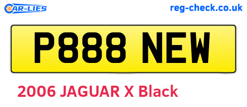 P888NEW are the vehicle registration plates.