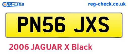 PN56JXS are the vehicle registration plates.