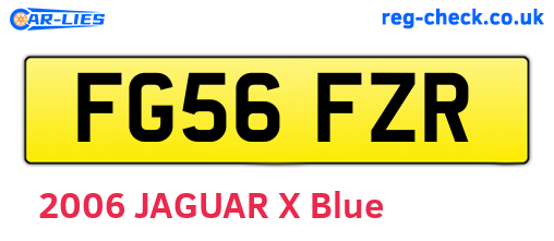 FG56FZR are the vehicle registration plates.