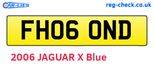 FH06OND are the vehicle registration plates.