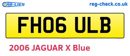 FH06ULB are the vehicle registration plates.