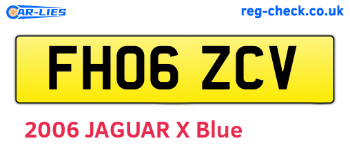 FH06ZCV are the vehicle registration plates.