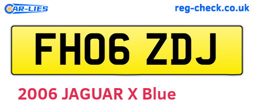 FH06ZDJ are the vehicle registration plates.