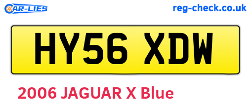 HY56XDW are the vehicle registration plates.