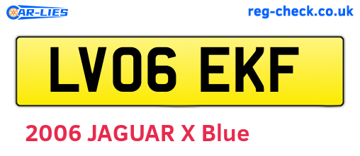 LV06EKF are the vehicle registration plates.