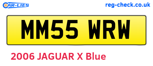 MM55WRW are the vehicle registration plates.