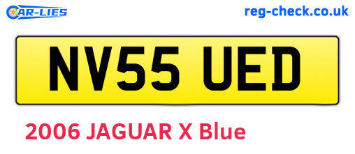 NV55UED are the vehicle registration plates.