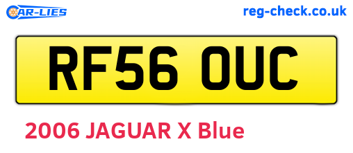 RF56OUC are the vehicle registration plates.