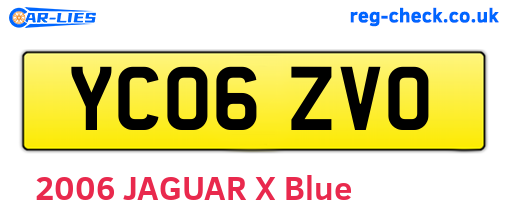 YC06ZVO are the vehicle registration plates.