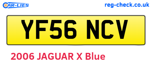 YF56NCV are the vehicle registration plates.