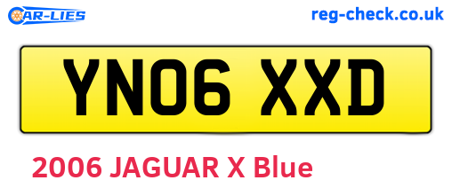 YN06XXD are the vehicle registration plates.