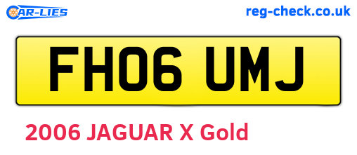 FH06UMJ are the vehicle registration plates.