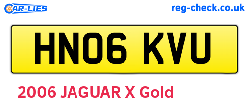 HN06KVU are the vehicle registration plates.
