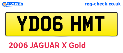 YD06HMT are the vehicle registration plates.