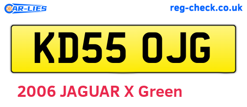 KD55OJG are the vehicle registration plates.