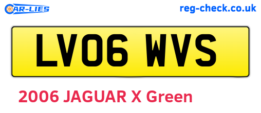LV06WVS are the vehicle registration plates.