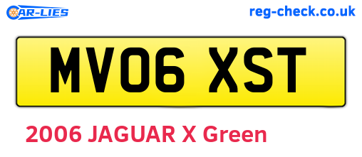 MV06XST are the vehicle registration plates.