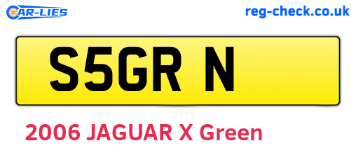 S5GRN are the vehicle registration plates.