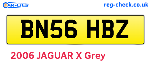 BN56HBZ are the vehicle registration plates.
