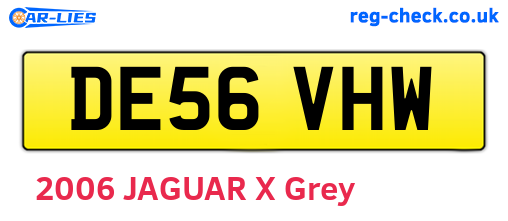 DE56VHW are the vehicle registration plates.
